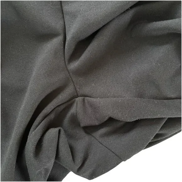 Saint + Sophia Putney Pull On Pants Size 12 Navy Blue Relaxed Straight Pockets - Picture 11 of 16